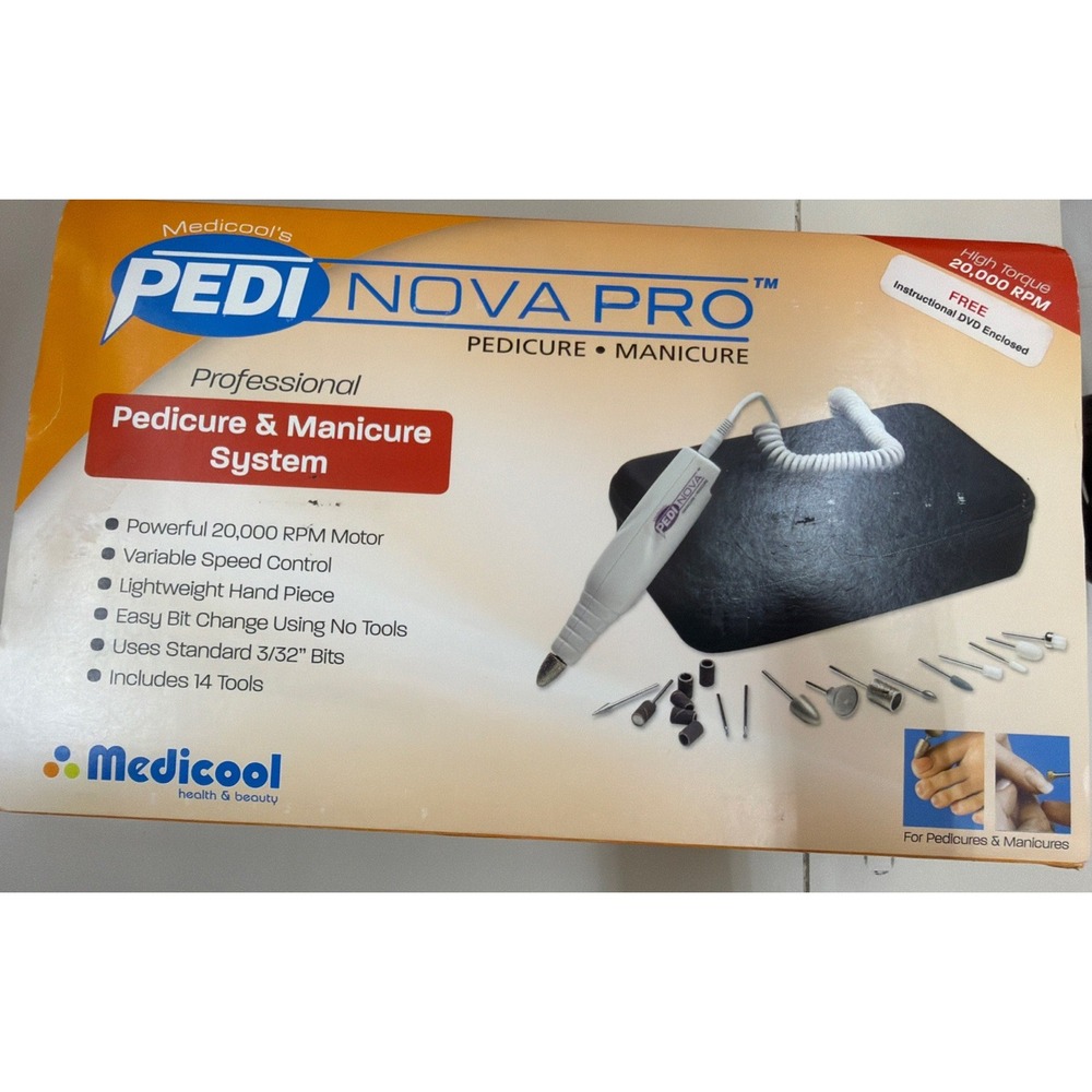 NEW  Medicool PEDI NOVA PRO Professional Pedicure & Manicure System Case